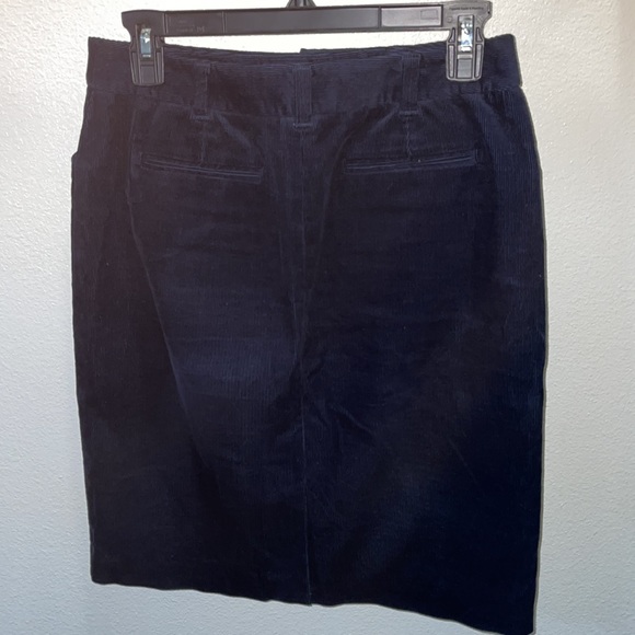 Brooks Brothers Corduroy Navy Pencil Skirt - Picture 3 of 6